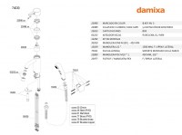 MONOMANDO LAVABO-BIDE SILHOUET DAMIXA